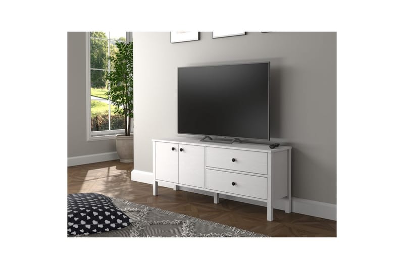 Ticoman Tv-bänk 140 cm - Natur/Vit - Möbler - TV- & Mediamöbler - TV bänk & mediabänk