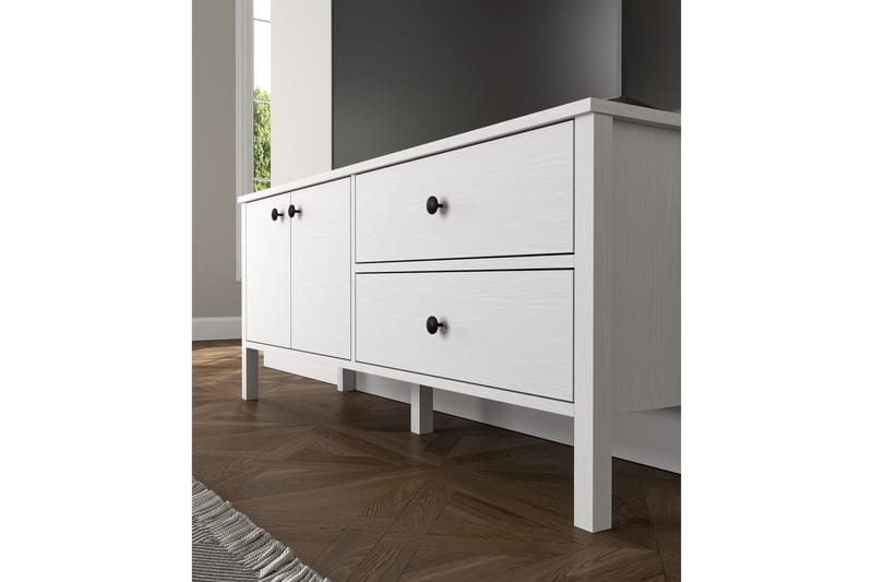 Ticoman Tv-bänk 140 cm - Natur/Vit - Möbler - TV- & Mediamöbler - TV bänk & mediabänk