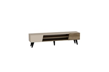 Torin Tv-bänk 180 cm - Valnöt/Beige - Möbler - TV- & Mediamöbler - TV bänk & mediabänk