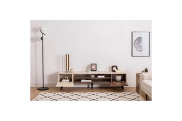Torin Tv-bänk 180 cm - Valnöt/Beige - Möbler - TV- & Mediamöbler - TV bänk & mediabänk