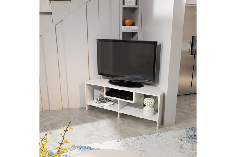 Torlin Tv-bänk 120 cm - Vit - Möbler - TV- & Mediamöbler - TV bänk & mediabänk