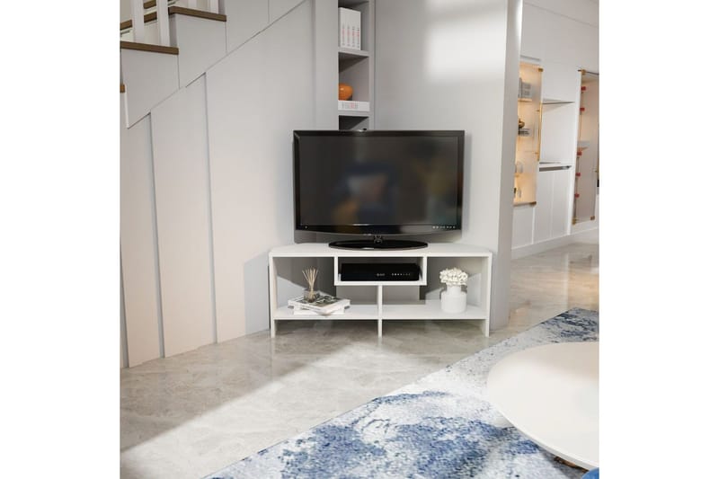 Torlin Tv-bänk 120 cm - Vit - Möbler - TV- & Mediamöbler - TV bänk & mediabänk
