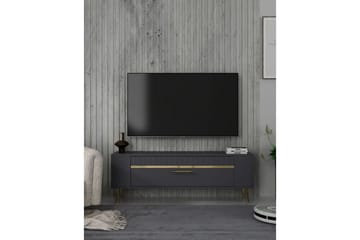 Tovren Tv-bänk 120 cm - Antracit/Guld - Möbler - TV- & Mediamöbler - TV bänk & mediabänk