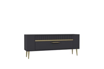 Tovren Tv-bänk 120 cm - Antracit/Guld - Möbler - TV- & Mediamöbler - TV bänk & mediabänk