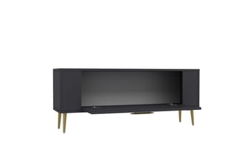 Tovren Tv-bänk 120 cm - Antracit/Guld - Möbler - TV- & Mediamöbler - TV bänk & mediabänk