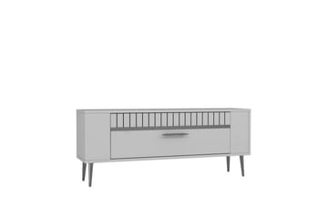 Tovren Tv-bänk 120 cm - Vit/Silver - Möbler - TV- & Mediamöbler - TV bänk & mediabänk