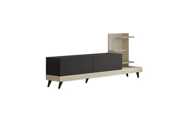 Travorn Tv-bänk 180 cm - Antracit/Travertine - Möbler - TV- & Mediamöbler - TV bänk & mediabänk