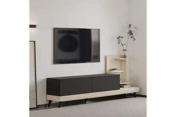 Travorn Tv-bänk 180 cm - Antracit/Travertine - Möbler - TV- & Mediamöbler - TV bänk & mediabänk
