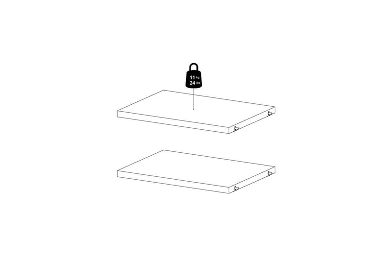 Trysil Hyllplan 37 cm - Vit - Förvaring - Hylla