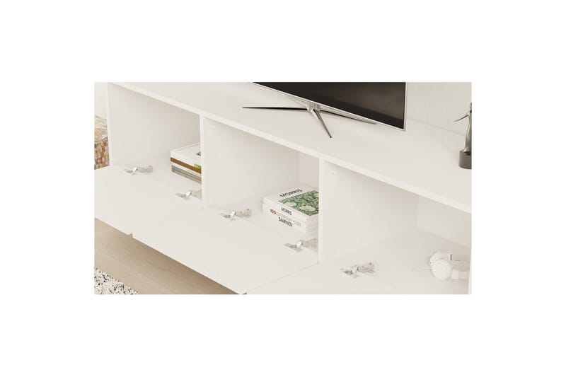 Tukums Tv-bänk 160 cm - Vit - Möbler - TV- & Mediamöbler - TV bänk & mediabänk