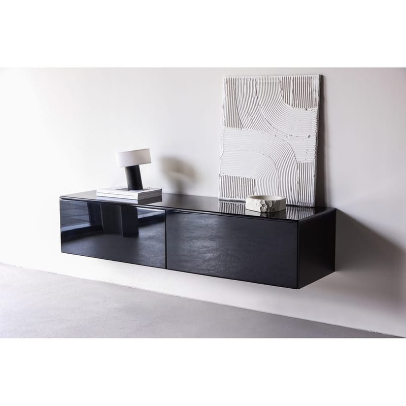 TV-bänk Fristad - Svart - Möbler - TV- & Mediamöbler - Mediastativ & väggfäste - Tv-stativ & Tv-väggfäste