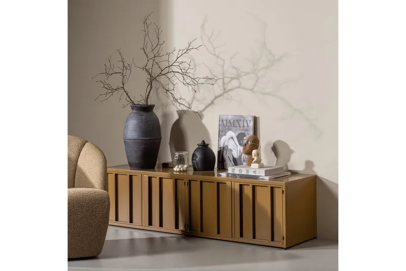 TV-bänk Level - Honungsgul - Möbler - TV- & Mediamöbler - TV bänk & mediabänk