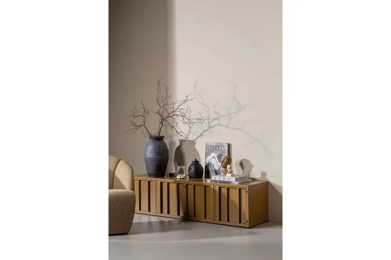 TV-bänk Level - Honungsgul - Möbler - TV- & Mediamöbler - TV bänk & mediabänk