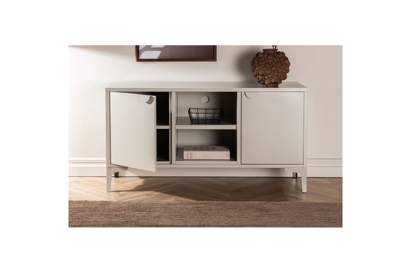 TV-bänk Piring - Beige - Möbler - TV- & Mediamöbler - Mediastativ & väggfäste - Tv-stativ & Tv-väggfäste