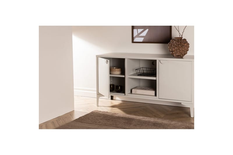 TV-bänk Piring - Beige - Möbler - TV- & Mediamöbler - Mediastativ & väggfäste - Tv-stativ & Tv-väggfäste