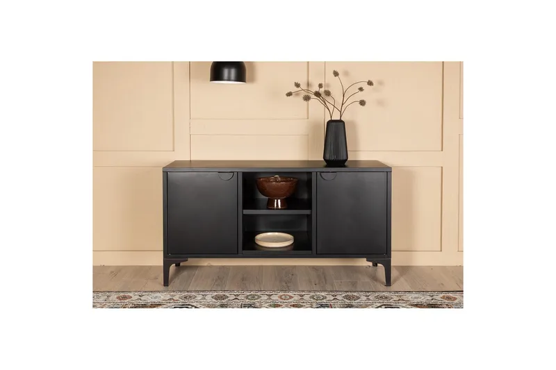 TV-bänk Piring - Svart - Möbler - TV- & Mediamöbler - TV bänk & mediabänk
