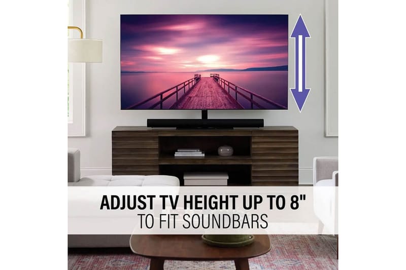 TV-bordsställ Sanus Svängbart Universal Upp till 86 - Svart - Möbler - TV- & Mediamöbler - Mediastativ & väggfäste - Tv-stativ & Tv-väggfäste