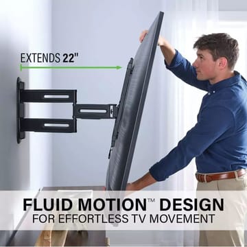 TV-Fäste Sanus 4D Max Vesa 400x400 32-65 Full Motion - Svart - Möbler - TV- & Mediamöbler - Mediastativ & väggfäste - Tv-stativ & Tv-väggfäste