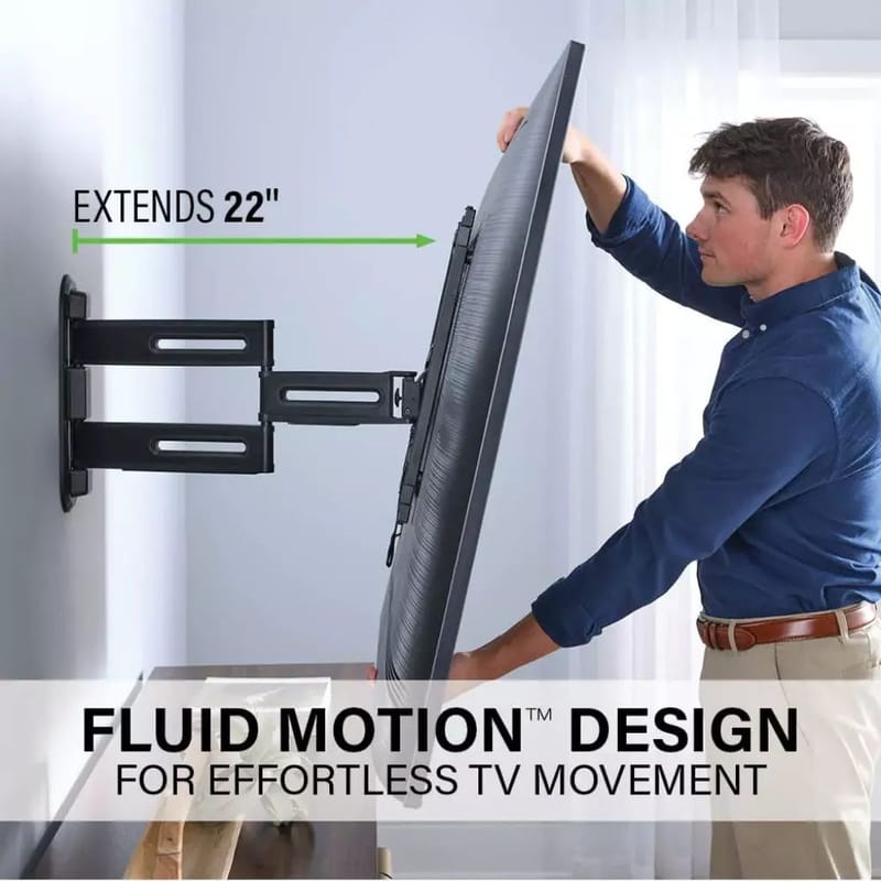 TV-Fäste Sanus 4D Max Vesa 400x400 32-65 Full Motion - Svart - Möbler - TV- & Mediamöbler - Mediastativ & väggfäste - Tv-stativ & Tv-väggfäste