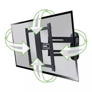 TV-Fäste Sanus 4D Max Vesa 400x400 32-65 Full Motion - Svart - Möbler - TV- & Mediamöbler - Mediastativ & väggfäste - Tv-stativ & Tv-väggfäste