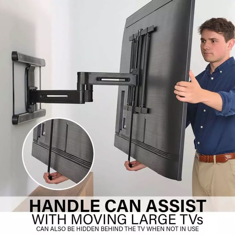 TV-Fäste Sanus 4D Max Vesa 600x400 42-90 Full Motion - Svart - Möbler - TV- & Mediamöbler - Mediastativ & väggfäste - Tv-stativ & Tv-väggfäste