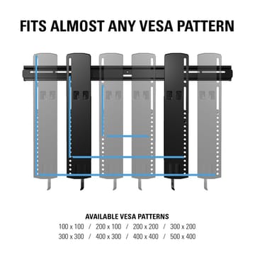 TV-Fäste Sanus Superslim 51-80 VLT16-B2 - svart - Möbler - TV- & Mediamöbler - Mediastativ & väggfäste - Tv-stativ & Tv-väggfäste