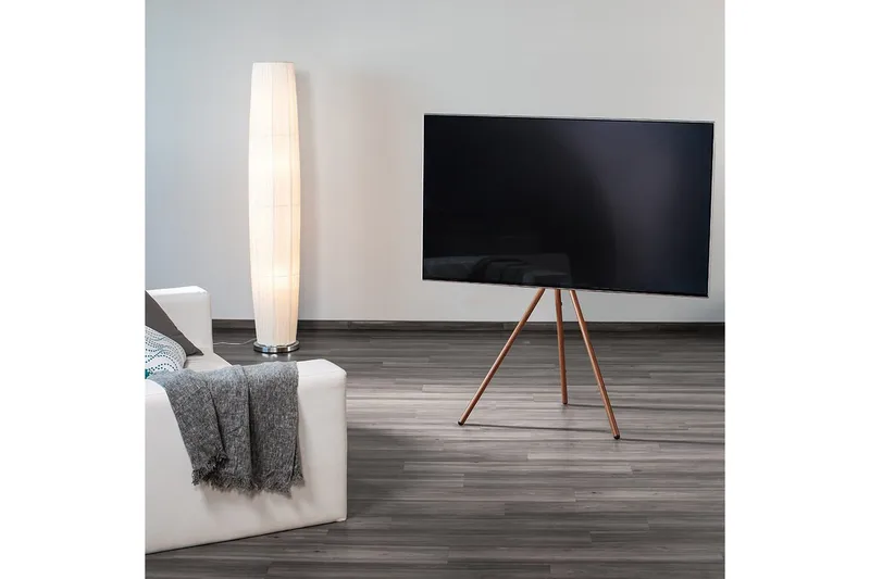 TV Golvstativ Hama Design Upp till 75 - Mörkbrun - Möbler - TV- & Mediamöbler - Mediastativ & väggfäste - Tv-stativ & Tv-väggfäste