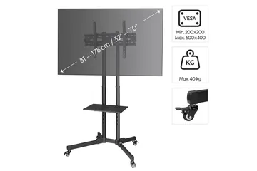 TV-ställ Hama VESA Trolley Upp till 75 Svart - Svart - Möbler - TV- & Mediamöbler - Mediastativ & väggfäste - Tv-stativ & Tv-väggfäste