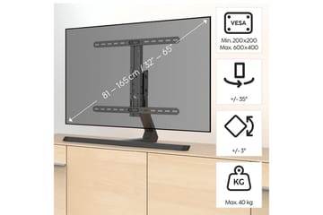 TV Stativ Hama Upp till 65 Svart - Möbler - TV- & Mediamöbler - Mediastativ & väggfäste - Tv-stativ & Tv-väggfäste