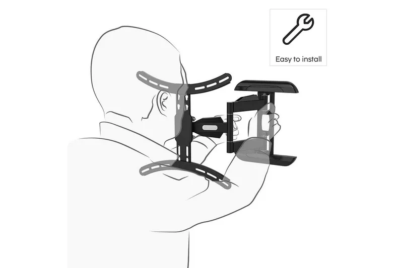 TV Väggfäste Hama VESA Full Motion Svart - Svart - Möbler - TV- & Mediamöbler - Mediastativ & väggfäste - Tv-stativ & Tv-väggfäste