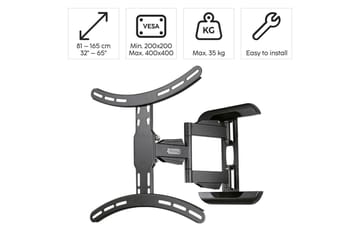 TV Väggfäste Hama VESA Full Motion Svart - Svart - Möbler - TV- & Mediamöbler - Mediastativ & väggfäste - Tv-stativ & Tv-väggfäste