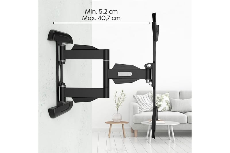 TV Väggfäste Hama VESA Full Motion Svart - Svart - Möbler - TV- & Mediamöbler - Mediastativ & väggfäste - Tv-stativ & Tv-väggfäste