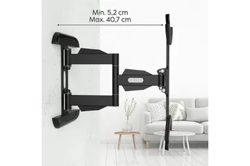 TV Väggfäste Hama VESA Full Motion Svart - Svart - Möbler - TV- & Mediamöbler - Mediastativ & väggfäste - Tv-stativ & Tv-väggfäste