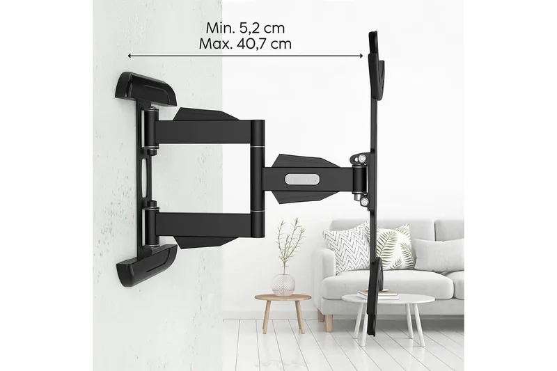 TV Väggfäste Hama VESA Full Motion Svart - Svart - Möbler - TV- & Mediamöbler - Mediastativ & väggfäste - Tv-stativ & Tv-väggfäste