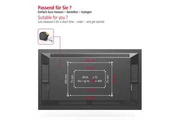 TV Väggfäste Hama VESA Full Motion Upp till 65 Max 25kg Svart - Möbler - TV- & Mediamöbler - Mediastativ & väggfäste - Tv-stativ & Tv-väggfäste