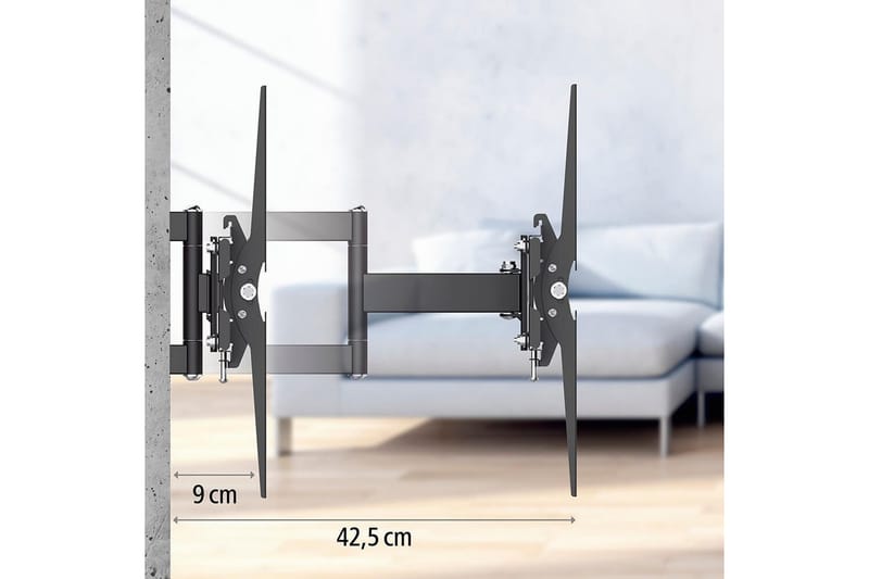 TV Väggfäste Hama VESA Full Motion Upp till 65 Max 35kg Svart - Möbler - TV- & Mediamöbler - Mediastativ & väggfäste - Tv-stativ & Tv-väggfäste