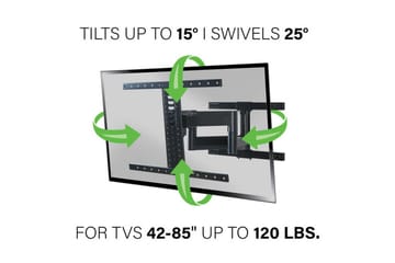 TV Väggfäste Sanus Vuepoint Full Motion Upp till 90 - Svart - Möbler - TV- & Mediamöbler - Mediastativ & väggfäste - Tv-stativ & Tv-väggfäste
