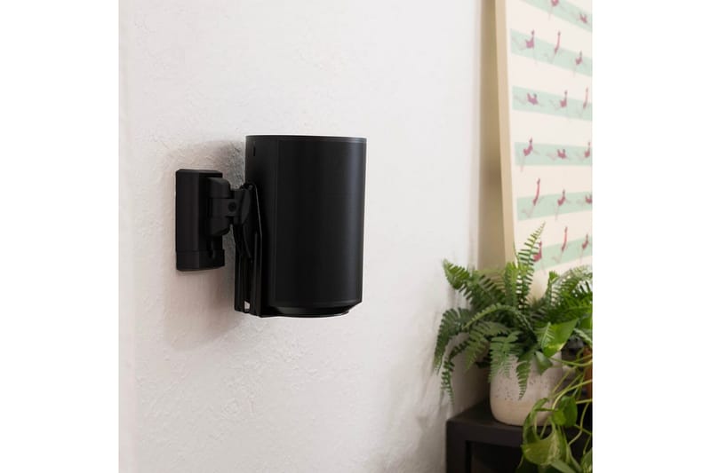 Väggfäste Sanus för Sonos Era 100 2 Delar - Svart - Möbler - TV- & Mediamöbler - Mediastativ & väggfäste - Högtalarstativ