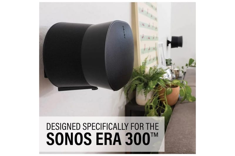 Väggfäste Sanus för Sonos Era 300 2 Delar Svart - Svart - Möbler - TV- & Mediamöbler - Mediastativ & väggfäste - Högtalarstativ