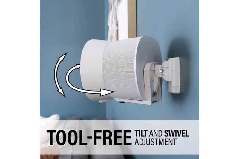 Väggfäste Sanus för Sonos Era 300 2 Delar - Vit - Möbler - TV- & Mediamöbler - Mediastativ & väggfäste - Högtalarstativ