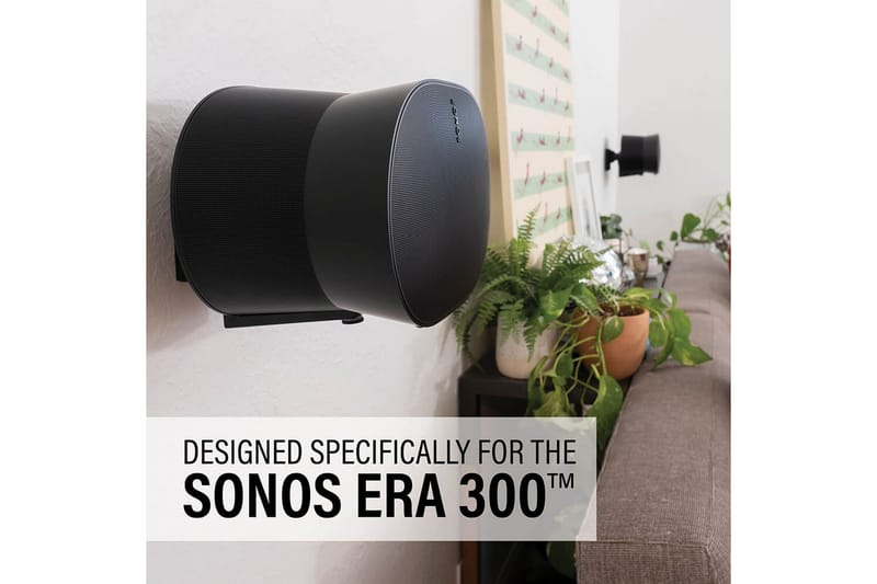 Väggfäste Sanus för Sonos Era 300 Svart - Svart - Möbler - TV- & Mediamöbler - Mediastativ & väggfäste - Högtalarstativ