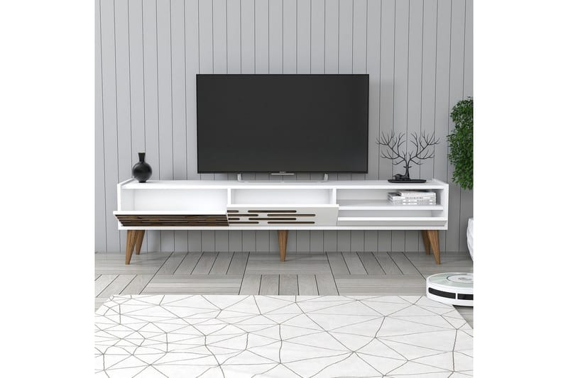 Valensiya Tv-bänk 180 cm - Vit - Möbler - TV- & Mediamöbler - TV bänk & mediabänk