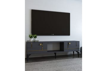 Varno Tv-bänk 150 cm - Antracit/Guld - Möbler - TV- & Mediamöbler - TV bänk & mediabänk