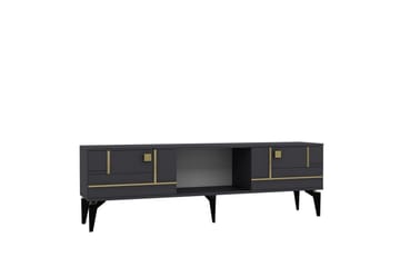 Varno Tv-bänk 150 cm - Antracit/Guld - Möbler - TV- & Mediamöbler - TV bänk & mediabänk