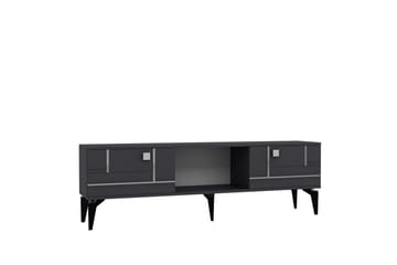 Varno Tv-bänk 150 cm - Antracit/Silver - Möbler - TV- & Mediamöbler - TV bänk & mediabänk