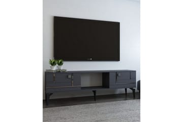 Varno Tv-bänk 150 cm - Antracit/Silver - Möbler - TV- & Mediamöbler - TV bänk & mediabänk