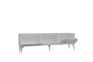 Varno Tv-bänk 150 cm - Vit/Silver - Möbler - TV- & Mediamöbler - TV bänk & mediabänk