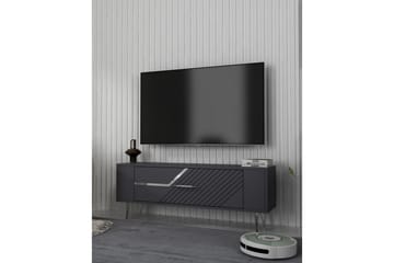 Veynor Tv-bänk 120 cm - Antracit/Silver - Möbler - TV- & Mediamöbler - TV bänk & mediabänk