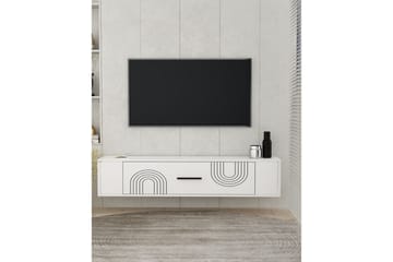 Veyra Tv-stativ 120x26 cm - Vit - Möbler - TV- & Mediamöbler - Mediastativ & väggfäste - Tv-stativ & Tv-väggfäste
