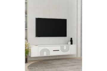 Veyra Tv-stativ 120x26 cm - Vit - Möbler - TV- & Mediamöbler - Mediastativ & väggfäste - Tv-stativ & Tv-väggfäste